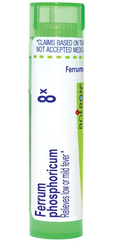 Boiron Ferrum Phosphoricum 8X Homeopathic Medicine for Fever - 80 Pellets