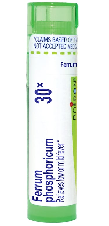 Boiron Ferrum Phosphoricum 30X Homeopathic Medicine for Fever - 80 Pellets