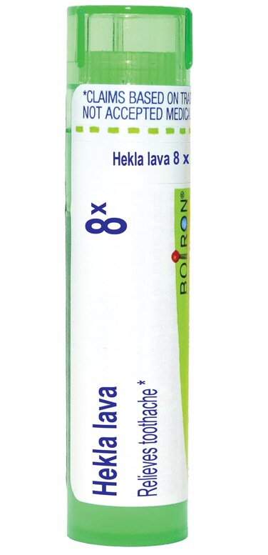 Boiron Hekla Lava 8X Homeopathic Medicine for Toothache - 80 Pellets
