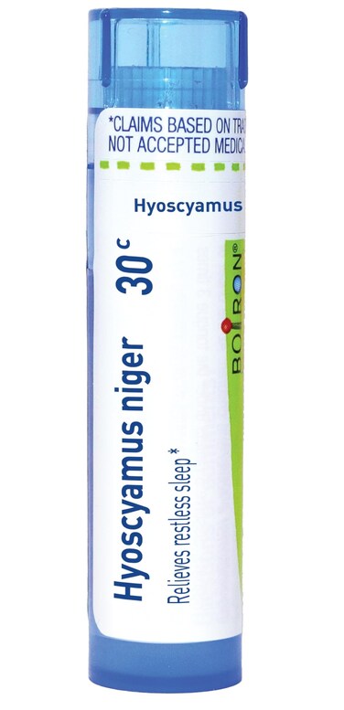 Boiron Hyoscyamus Niger 30C Homeopathic Medicine for Restless Sleep - 80 Pellets