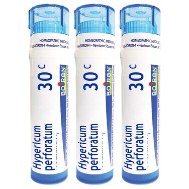 Boiron Hypericum Perforatum 30c Homeopathic Medicine for Nerve Pain - Pack of 3 (240 Pellets)