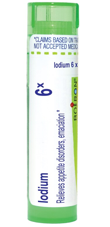Boiron Iodium 6X for Appetite Disorders &amp; Emaciation - 80 Pellets