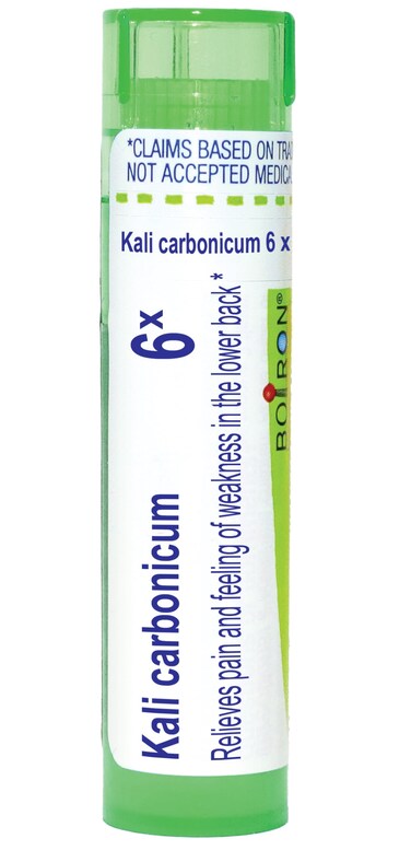 Boiron Kali Carbonicum 6X for Pain &amp; Weakness in The Lower Back - 80 Pellets