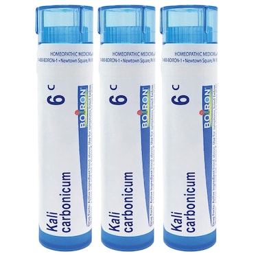 Boiron Kali Carbonicum 6c Homeopathic Medicine for Pain and Weakness in The Lower Back - Pack of 3 (240 Pellets)
