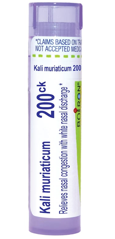 Boiron Kali Muriaticum 200Ck Homeopathic Medicine for Nasal Congestion - 80 Pellets