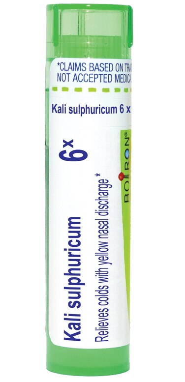 Boiron Kali Sulphuricum 6X for Colds with Nasal Discharge - 80 Pellets