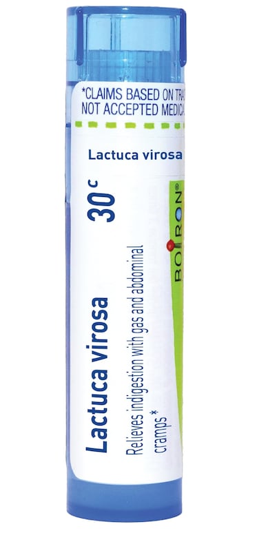 Boiron Lactuca Virosa 30C for Indigestion with Gas &amp; Abdominal Cramps - 80 Pellets