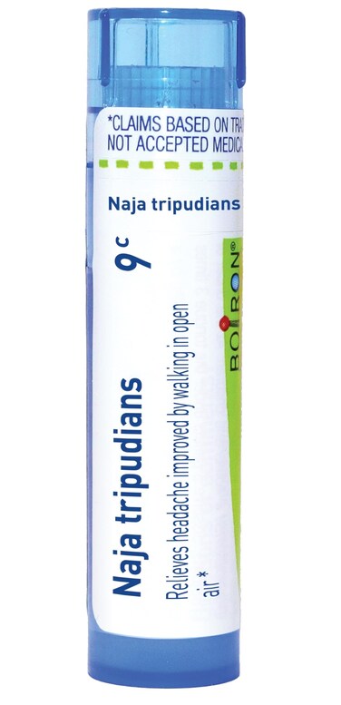 Boiron Naja Tripudians 9C Homeopathic Medicine for Headaches - 80 Pellets