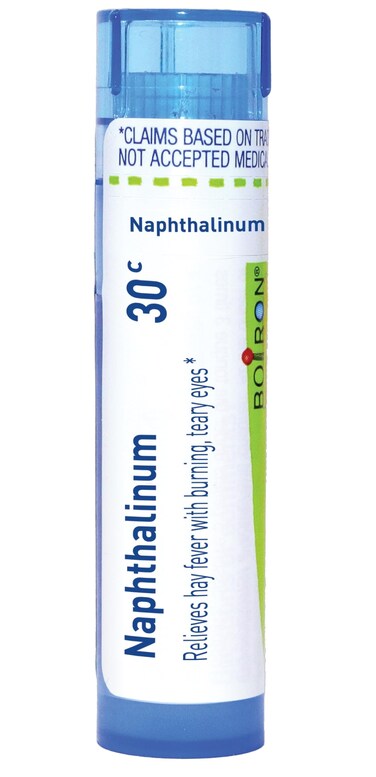 Boiron Naphthalinum 30C for Hay Fever with Burning, Teary Eyes - 80 Pellets