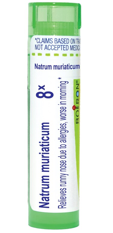 Boiron Natrum Muriaticum 8X for Runny Nose Due to Allergies - 80 Pellets