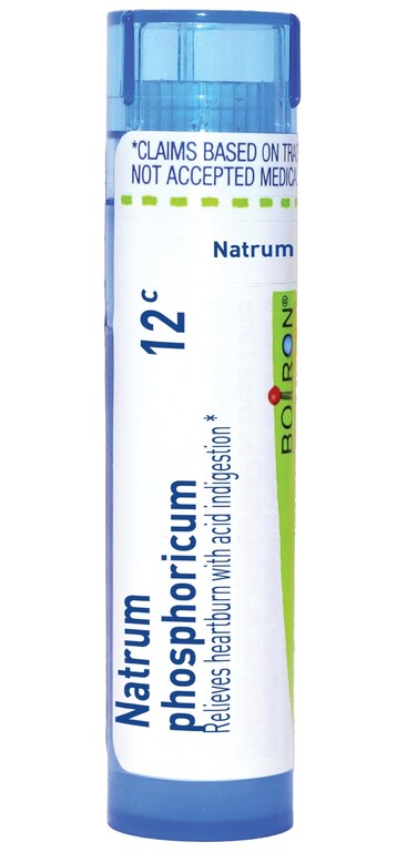 Boiron Natrum Phosphoricum 12C for Heartburn with Acid Indigestion - 80 Pellets