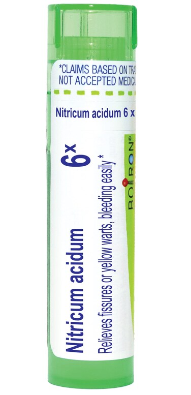 Boiron Nitricum Acidum 6X for Bleeding Fissures or Warts - 80 Pellets