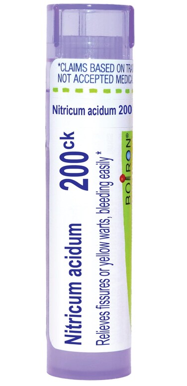 Boiron Nitricum Acidum 200Ck for Bleeding Fissures or Warts - 80 Pellets