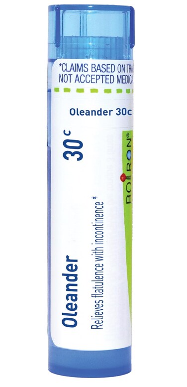 Boiron Oleander 30C for Flatulence with Incontinence - 80 Pellets