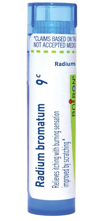 Boiron Radium Bromatum 9C for Itching with Burning Sensation Improved by Scratching - 80 Pellets