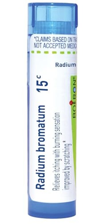 Boiron Radium Bromatum 15C for Itching with Burning Sensation Improved by Scratching - 80 Pellets