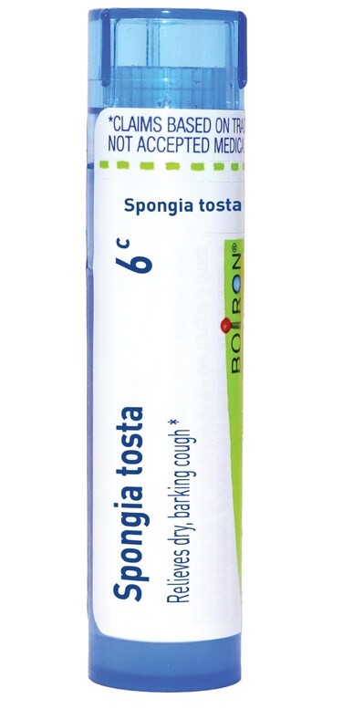Boiron Spongia Tosta 6CHomeopathic Medicine for Croupy Cough - 80 Pellets