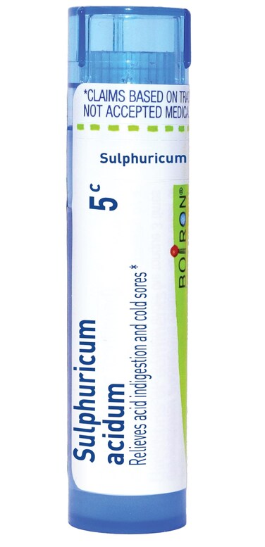 Boiron Sulphuricum Acidum 5C for Acid Indigestion &amp; Cold Sores - 80 Pellets