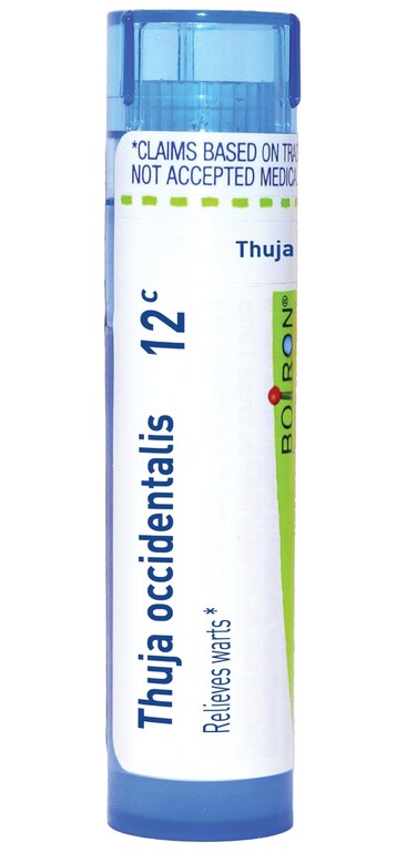 Boiron Thuja Occidentalis 12C Homeopathic Medicine for Painless Wart Removal - 80 Pellets