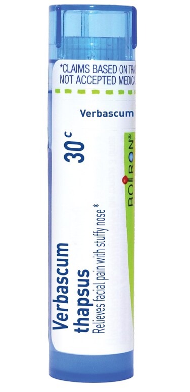 Boiron Verbascum Thapsus 30C for Facial Pain with Stuffy Nose - 80 Pellets