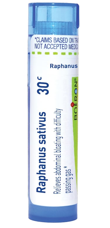 Boiron Raphanus Sativus 30C for Abdominal Bloating with Difficulty Passing Gas - 80 Pellets