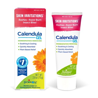 Boiron Calendula Gel for Relief from Rashes, Skin Irritations, Razor Burn, or Insect Bites - Non-Greasy and Fragrance-Free - 2.6oz
