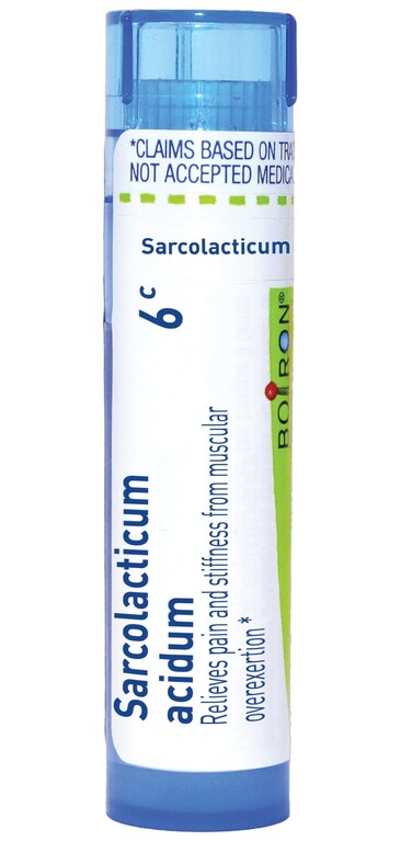 Boiron Sarcolacticum Acidum 6c Homeopathic Relief for Pain and Stiffness from Muscular Overexertion - 80 Pellets