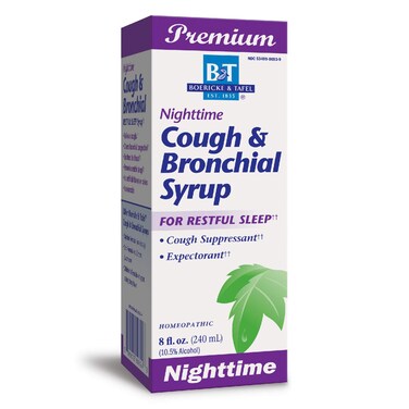 Nature's Way Boericke &amp; Tafel Nighttime Cough &amp; Bronchial Syrup, Cough Suppressant, Promotes Restful Sleep, 8 Fl. Oz