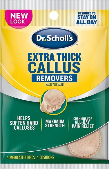 Dr. Scholl's Extra Thick Callus Removers 4 Cushions ea.(Packs of 3)