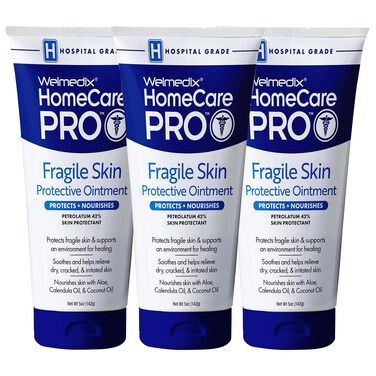Fragile Skin Protective Ointment   Hospital Grade Healing Ointment, Barrier Cream &amp; Skin Protectant w/Calendula for Treatment of Eczema, Psoriasis, Dermatitis, Bed Sores, Chafing (Pack of 3)