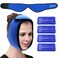Face Ice Pack Wrap for TMJ, Wisdom Teeth, WORLD-BIO Jaw Wrap with 4 Reusable Hot Cold Therapy Gel Packs for Head, Chin, Oral and Facial Surgery, Pain Relief for Swelling, Injuries, Dental Implants