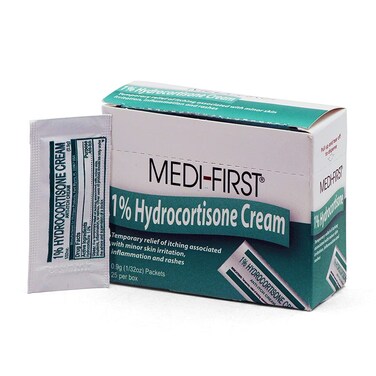 Medique 21173 Hydrocortisone Anti-Itch Cream Packets for First Aid &amp; Emergency Kits, 25 Pack