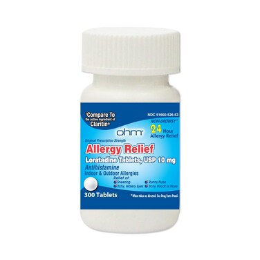Ohm Loratadine 10mg Tablets, 300 Count