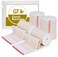 Premium Elastic Bandage Wrap (3" 4 Pack) - Hook &amp; Loop Fasteners at Both Ends - Latex Free Hypoallergenic Compression Roll - Reusable Bandages for Waist, Legs, Elbow &amp; Knee Wrap