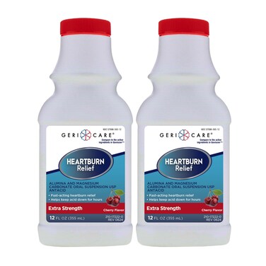 GeriCare Heartburn Relief and Acid Reflux Medicine   Effective Antacid Tablets for GERD Relief and Heartburn   Alternative to Maalox Liquid, and Mylanta.