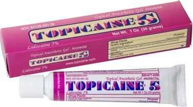 5 - Net Wt. 1 OZ (30 Grams) Lidocaine Anesthetic Anorectal Numbing Gel