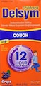 Delsym 12 Hour Cough Relief Alcohol Free Grape Flavored Liquid Cough Suppressant, 5 Fl Oz (Pack of 2)