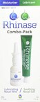 Rhinase Nasal Care Combo Pack - Nasal Gel (1 oz) &amp; Saline Spray (1 oz) for Dryness, Allergy Relief &amp; Nosebleed Prevention, Aloe-Free &amp; pH Balanced