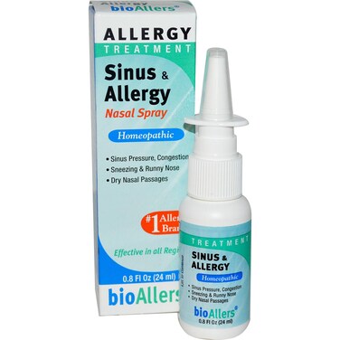 NaturalCare bioAllers Allergy Nasal Spray, Homeopathic Allergy Spray for Congestion Relief, Sinus Pressure, Sneezing, Runny Nose, Dry Nasal Passages &amp; More*, Non-Drowsy, All Regions Formula