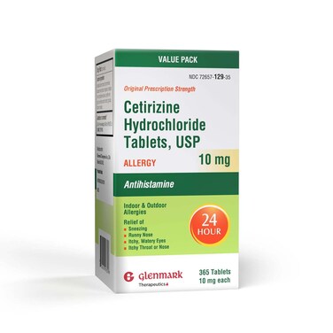 24-Hour Allergy Medicine, Cetirizine HCl USP, Antihistamine for Pollen, Hay Fever, Dry, Itchy Eyes, Allergies, 10mg Tablets, 365 Count