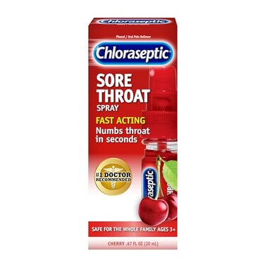 Chloraseptic Sore Throat Spray, Cherry, Pocket Pump 0.67 fl oz, 1 Bottle