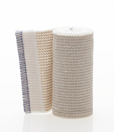 Medline Non-Sterile Matrix Elastic Bandages with Self-Closure, Stretched, 4" x 5 yd. (10.2 cm x 4.6 m), Ideal for Wound Care, Pack of 1