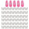 Silver Butterfly Nail Charms,50 Pieces Nail Charms for Acrylic Nails DIY Craft Nail Art Accessories (Silver)