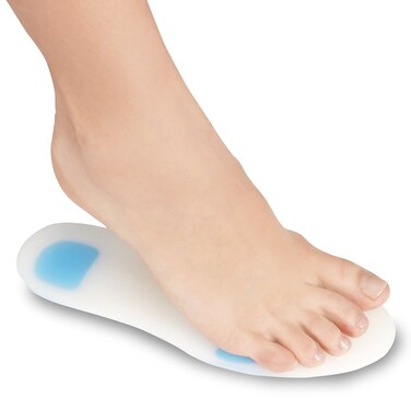 Soles Silicone Shoe Inserts (Pair) Orthopedic Support for Walking, Running, and Fitness - Soft, Comfortable, Hypoallergenic Design - M / 38-39