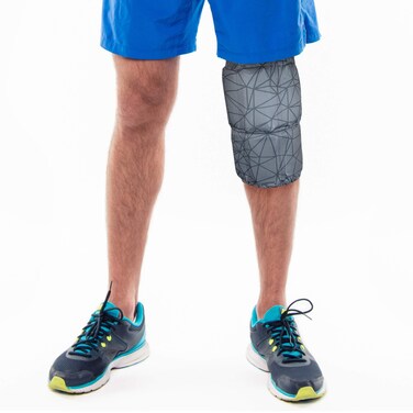 HurtSkurt Blackout 2-in-1 Hot and Cold Therapy Compression Gel Sleeve   Harness-Free Heat and Ice Pack with Stretch-to-Fit Fabric for Hand, Wrist, Forearm, Foot, Ankle and Calf Pain   Medium