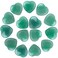 30 PCS Heart Green Aventurine Crystals Natural Polished Green Aventurine Stone Heart Love Carved Healing Crystal Worry Stone
