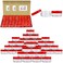 Beauticom (Quantity: 200 Pieces) 5G/5ML Round Clear Jars with RED Lids for Scrubs, Oils, Toner, Salves, Creams, Lotions, Makeup Samples, Lip Balms