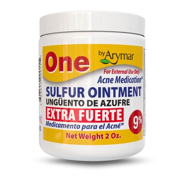 Arymar Sulfur Ointment 9% Acne Spot Treatment for Face and Body (2oz / Pack of 1)