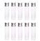 10Pcs Glass Sealed Bottle with Screw Aluminum Cap Clear Tiny Empty Sample Vials Glass Jars Containers Cute Wishes Bottle (20ml)
