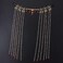 Kopida Long Tassel Veil Chinese Hanfu Hairwear Crystal Women Hair Clips Sweet Forehead Chain Face Curtain Crystal Headband for Women Girls